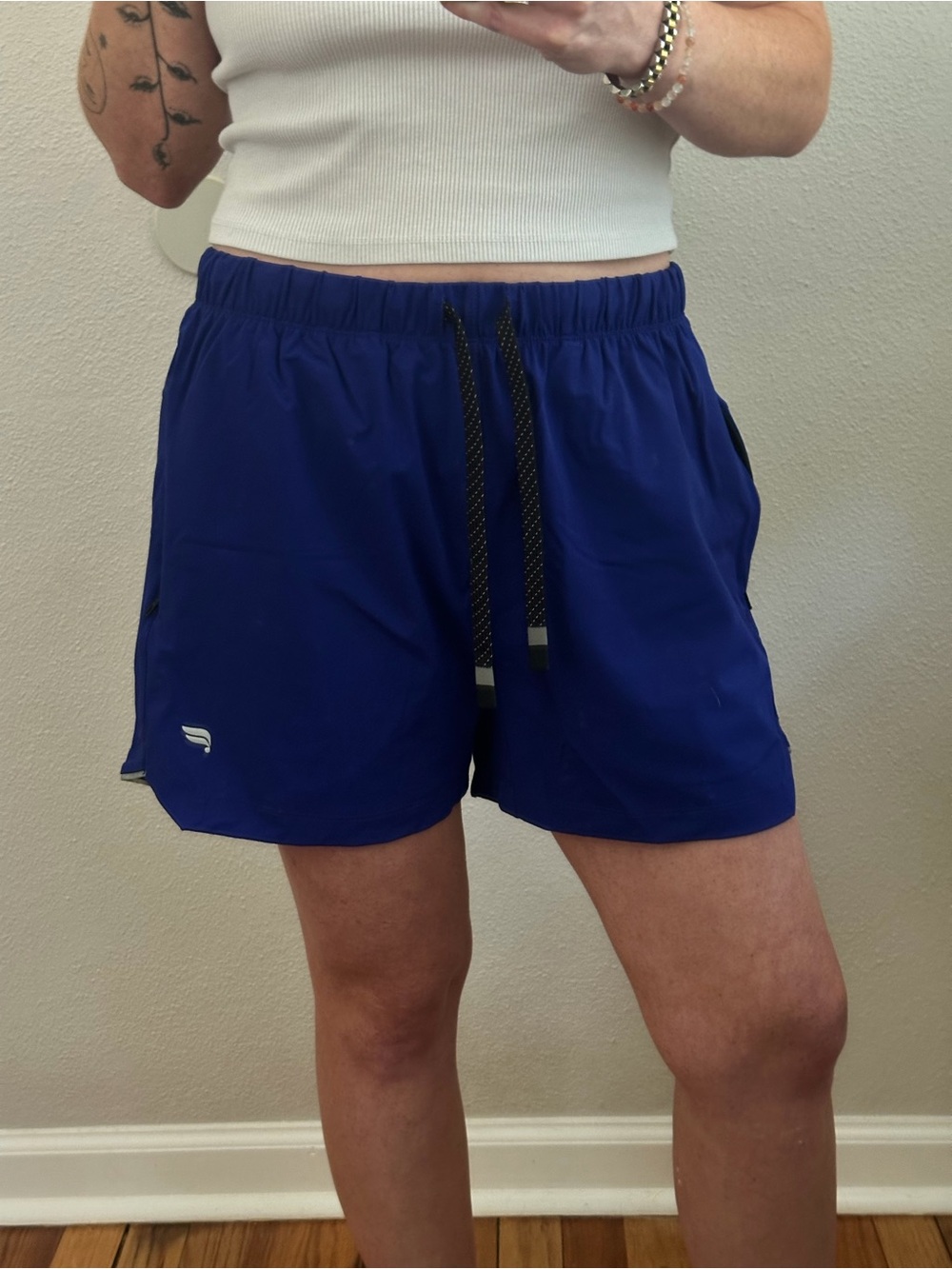 Fabletics Royal Blue Drawstring Athletic Shorts